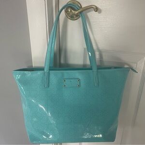 Kate Spade turquoise, patent leather Tote Bag/Handbag